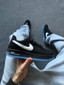 Nike Air Force Nobuck - Preto/Celeste