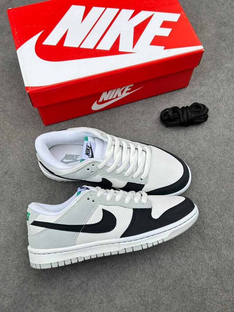 NiKe Dunk Low Pro Luxo - Branco/Preto/Cinza