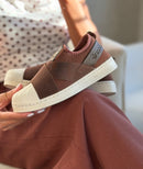 Adidas Slip On Calce Fácil - Café