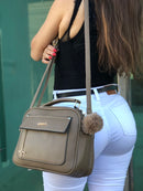 Bolsa Pompom Pingente Cód. DF066 - Missdong