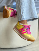 Adidas SL 72 Premium Couro - Amarelo/Pink