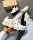 Veja V-10 - Branco/Nude