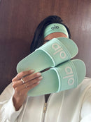 Kit Alo Slide + Tiara - Verde água