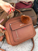 Bolsa Pompom Pingente Cód. DF066 - Missdong