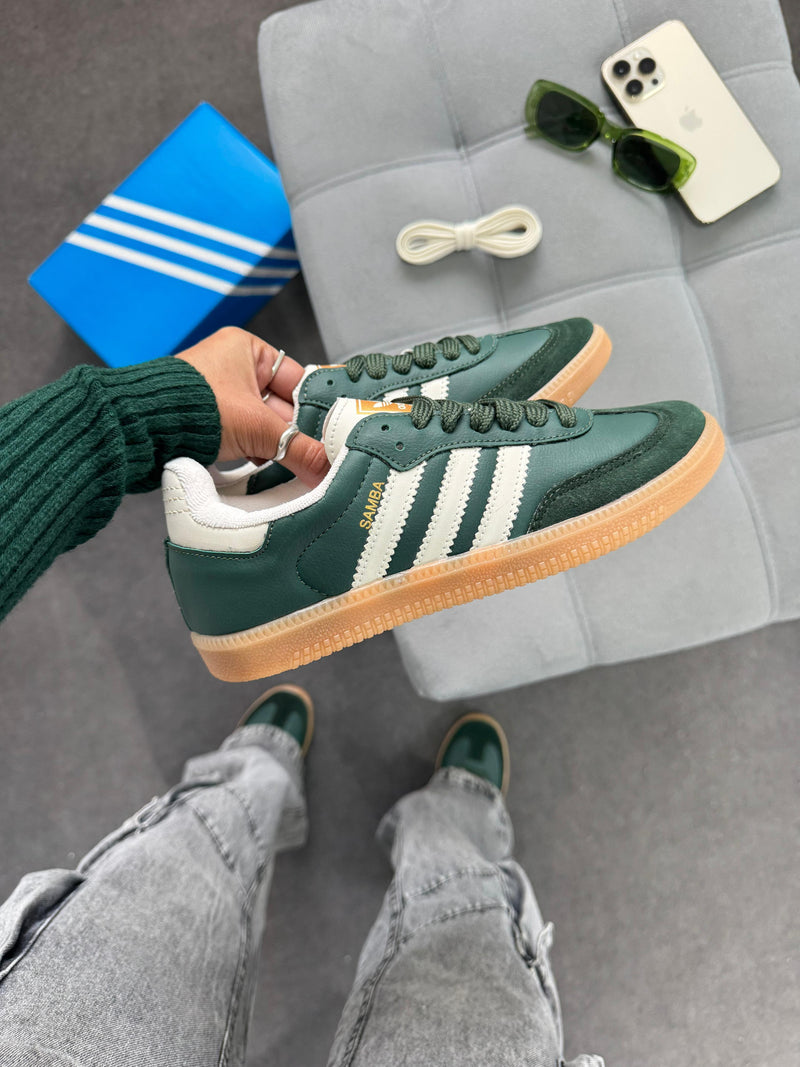 Adidas Samba OG sintético - Verde/off