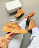 Nike Air Force F1 Unissex - Caramelo