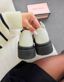 Mocassim Tratorado Miu Miu - Off