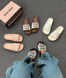 Chinelo Slid Miu Miu confort