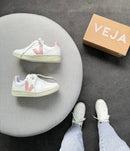 Veja V-10 - Branco/Nude