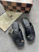 Papete confort Louis Vuitton luxo - Preto