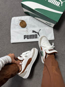 Puma Park Branco/ Caramelo