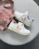 Veja V-10 - Branco/Nude