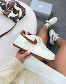 Nike Air force F1 Premium - Off/White/Castanho