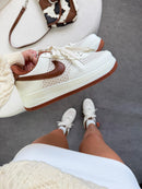 Nike Air force F1 Premium - Off/White/Castanho