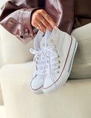 Bota All Star - Branco/ Filete Bordo-Azul