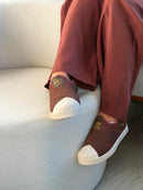Adidas Slip On Calce Fácil - Café