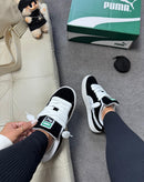 Puma Suede Camurça Branco/Preto
