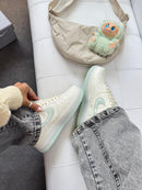 NiKe Air force F1 Luxo - off/white/verde