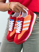 Adidas SL 72 Premium Couro - Vermelho/Laranja
