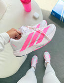 Adidas Adizero Evo SL Premium - Branco/Rosa pink