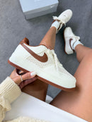 Nike Air force F1 Premium - Off/White/Castanho