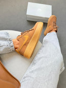 Nike Air Force F1 Unissex - Caramelo