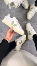 Tênis Vert Velcro - Branco/Verde