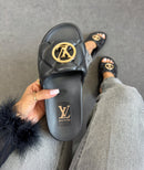 Chinelo Slid Luxo Louis Vuitton