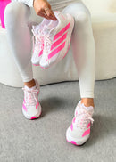 Adidas Adizero Evo SL Premium - Branco/Rosa pink