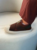 Adidas Slip On Calce Fácil - Café