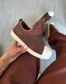 Adidas Slip On Calce Fácil - Café
