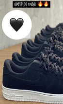 Nike Air Force f1 Nobuck - Preto