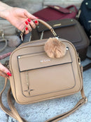 Bolsa Pompom Pingente Cód. DF066 - Missdong