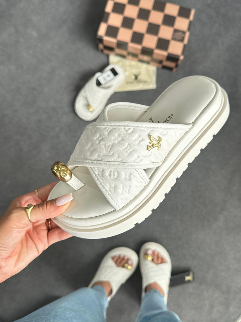 Papete confort Louis Vuitton luxo - Branco