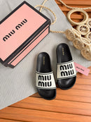 Chinelo Slid Miu Miu confort
