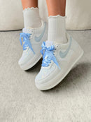 NK Air Force F1 Prime - Branco/Maxxi Gliter Azul