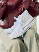 Bota All Star - Branco/ Filete Bordo-Azul