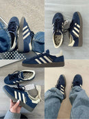 Adidas Spezial ( em couro ) - Marinho/celeste