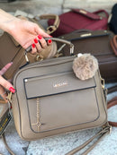 Bolsa Pompom Pingente Cód. DF066 - Missdong