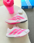 Adidas Adizero Evo SL Premium - Branco/Rosa pink