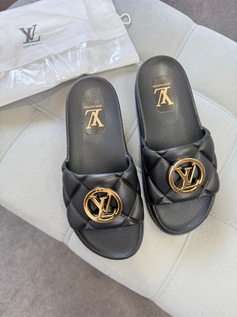 Chinelo Slid Luxo Louis Vuitton