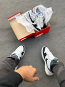 NiKe Dunk Low Pro Luxo - Branco/Preto/Cinza