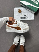 Puma Park Branco/ Caramelo