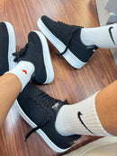 Nike Air Force f1 Nobuck - Preto