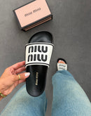 Chinelo Slid Miu Miu confort