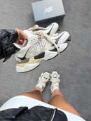 New Balance 9060 Premium - Bege/Cinza/Cafe