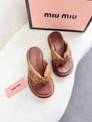 Sandália Miu Miu Urbani - Caramelo Terra