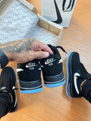 Air Force F1 - Preto/Celeste