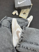 Nike dunk low pro luxo - branco/cinza /gliter