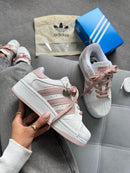 Adidas Super Star plataforma - Branco/rosê